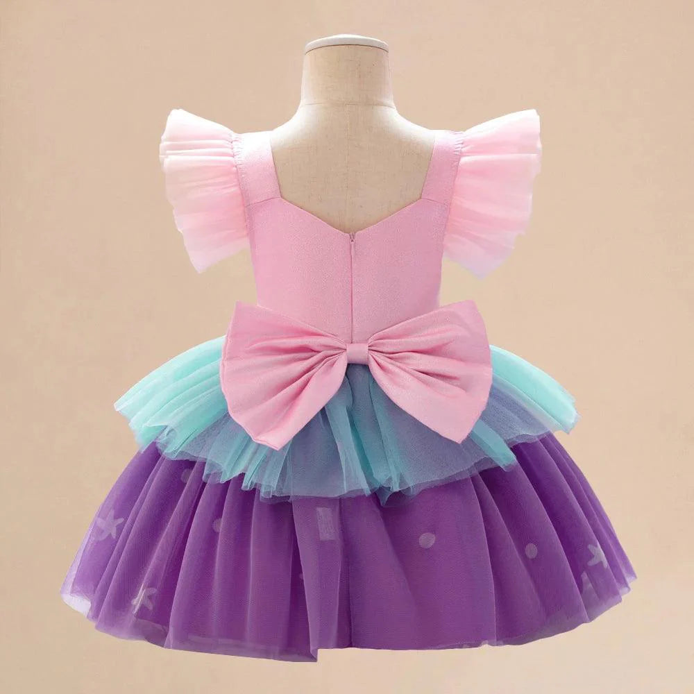 Vestido Infantil Sereia