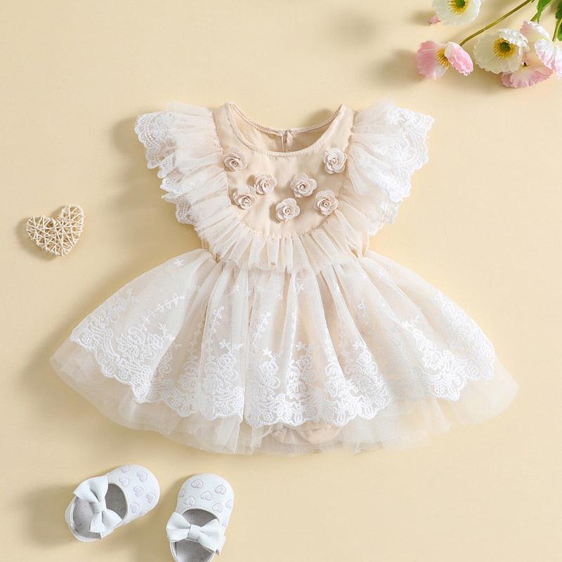 Romper Flores e Babadinho