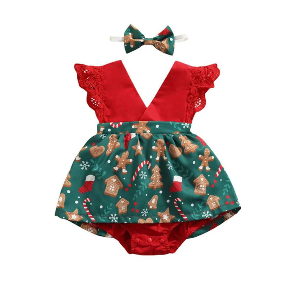 Romper Infantil Natalino + Lacinho