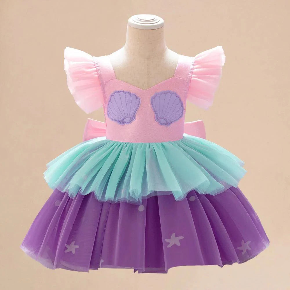Vestido Infantil Sereia