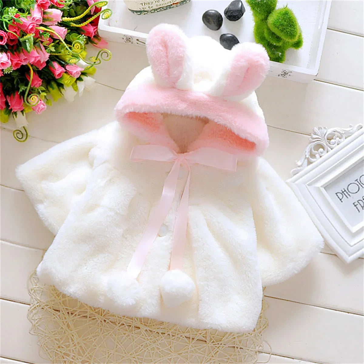 Casaco Infantil Pompom Orelhinhas
